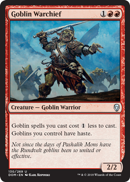 Goblin Warchief (Dominaria) Near Mint Foil