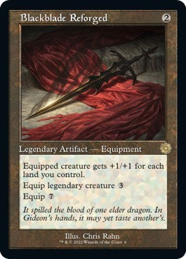 Blackblade Reforged (The Brothers' War: Retro Frame Artifacts) Light Play Foil