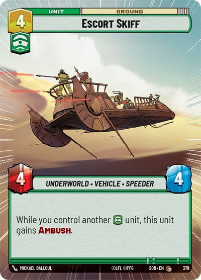 Escort Skiff (Hyperspace) (Spark of Rebellion) Near Mint Foil