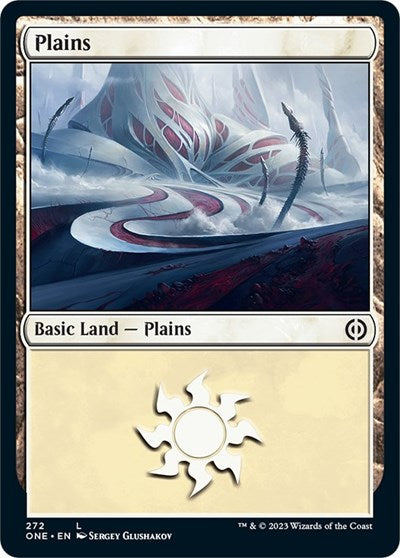 Plains (272) (Phyrexia: All Will Be One) Near Mint Foil