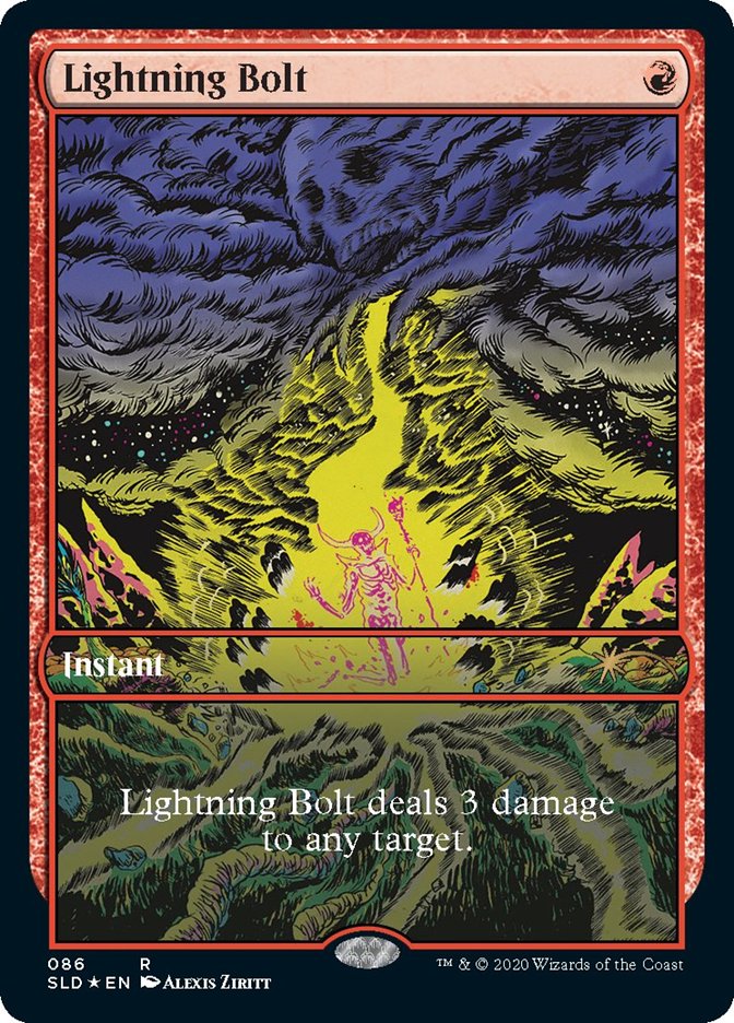 Lightning Bolt #86 (Secret Lair) Heavy Play Foil