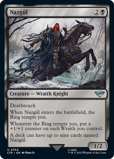 Nazgul (0334) (Universes Beyond: The Lord of the Rings: Tales of Middle-earth) Light Play Foil