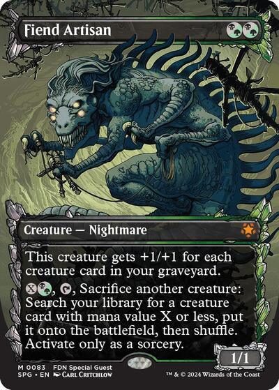 Fiend Artisan (Showcase) (Special Guests) Light Play Foil