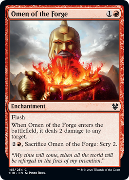 Omen of the Forge (Theros Beyond Death) Near Mint Foil