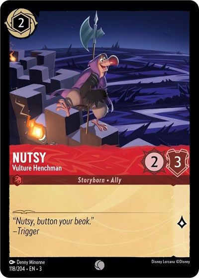 Nutsy - Vulture Henchman (Into the Inklands) Near Mint Cold Foil