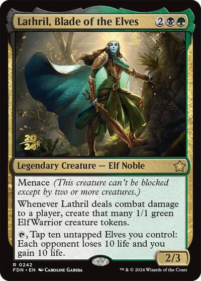 Lathril, Blade of the Elves (Promos: Prerelease Cards) Near Mint Foil