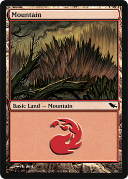 Mountain (296) (Shadowmoor) Light Play Foil
