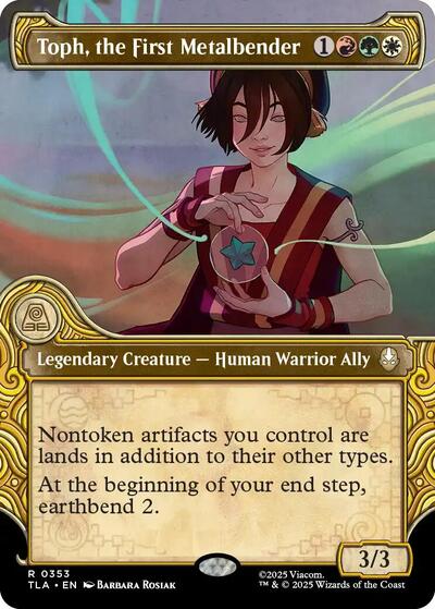 Toph, the First Metalbender (Showcase) (Avatar: The Last Airbender) Light Play Foil