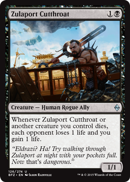 Zulaport Cutthroat (Battle for Zendikar) Damaged / Poor