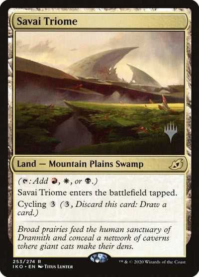 Savai Triome (Promo Pack: Ikoria) Medium Play Foil