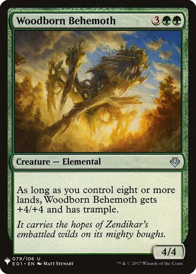 Woodborn Behemoth (Mystery Booster) Light Play