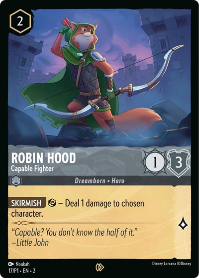 Robin Hood - Capable Fighter (Disney Lorcana Promo Cards) Near Mint Cold Foil