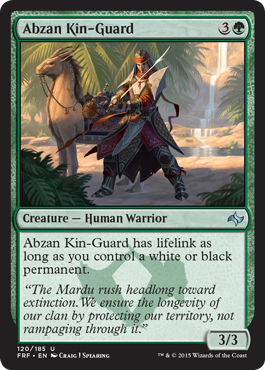 Abzan Kin-Guard (Fate Reforged) Light Play