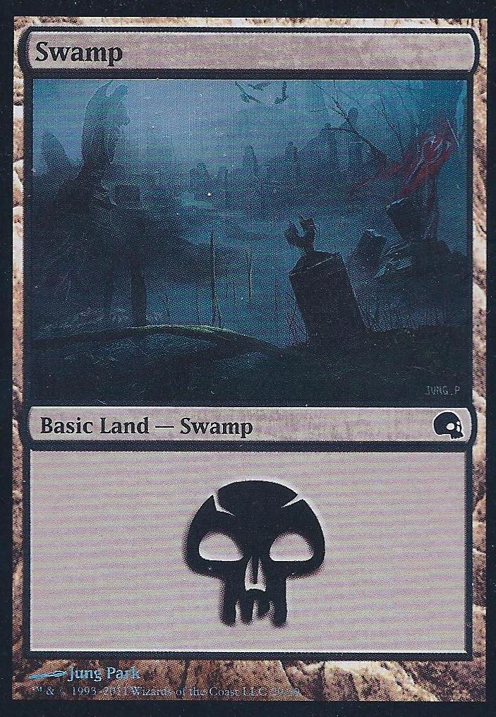 Swamp (29) (Premium Deck Series: Graveborn) Light Play Foil