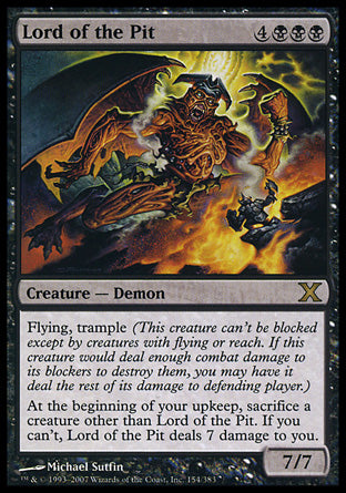 Lord of the Pit (10th Edition) Near Mint Foil