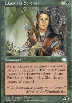 Llanowar Sentinel (Weatherlight) Near Mint