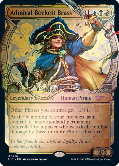 Admiral Beckett Brass (Rainbow Foil) (Secret Lair) Near Mint Foil