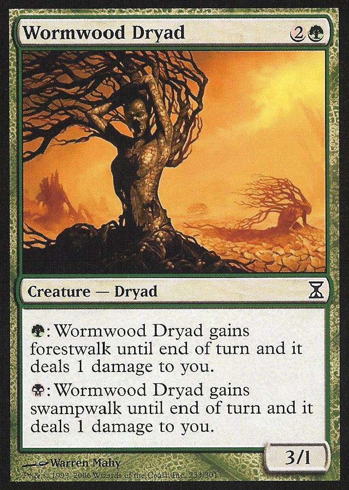 Wormwood Dryad (Time Spiral) Light Play Foil