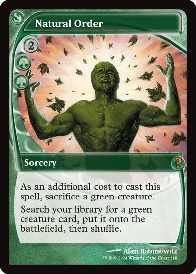 Natural Order (Future Sight) (Mystery Booster 2) Light Play Foil