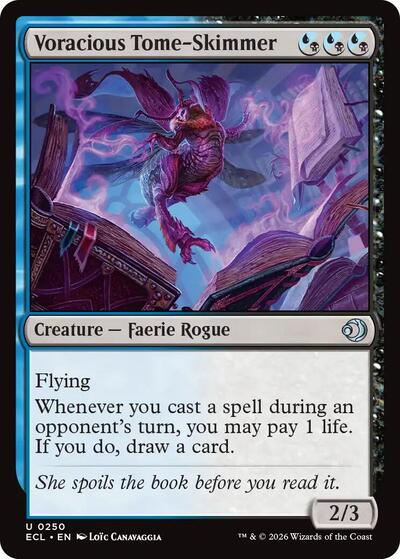Voracious Tome-Skimmer (Lorwyn Eclipsed) Near Mint Foil