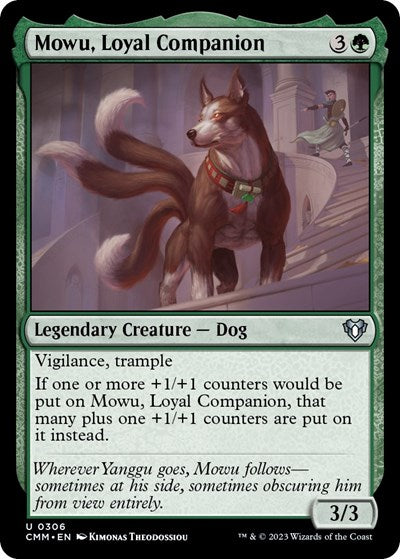 Mowu, Loyal Companion (Commander Masters) Light Play