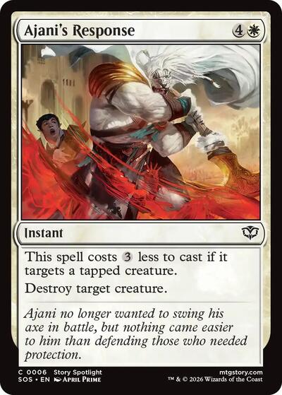 Ajani's Response (Secrets of Strixhaven) Near Mint Foil