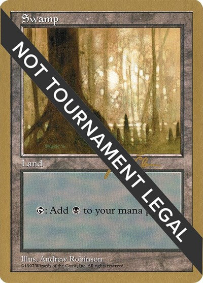 Swamp (445) - 1997 Jakub Slemr (5ED) (World Championship Decks) Light Play
