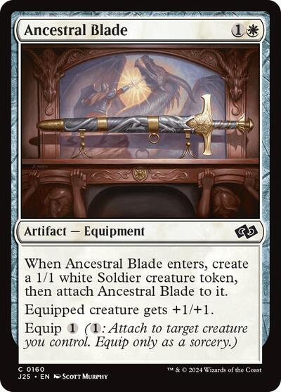 Ancestral Blade (Foundations Jumpstart) Light Play