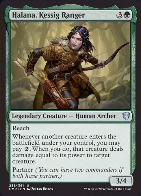 Halana, Kessig Ranger (Commander Legends) Light Play Foil