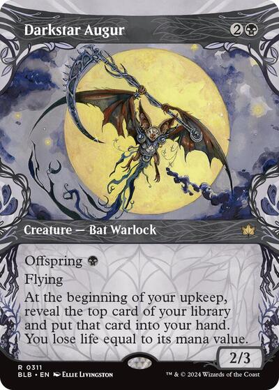 Darkstar Augur (Showcase) (Bloomburrow) Near Mint