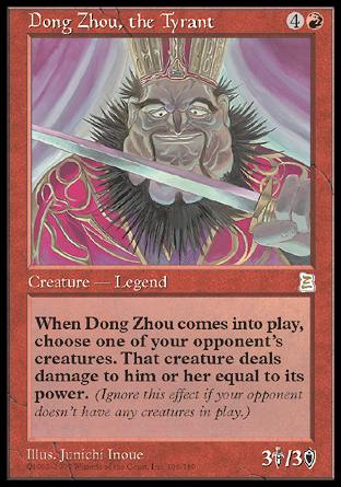 Dong Zhou, the Tyrant (Portal Three Kingdoms) Near Mint
