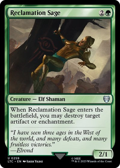 Reclamation Sage (Commander: The Lord of the Rings: Tales of Middle-earth) Light Play