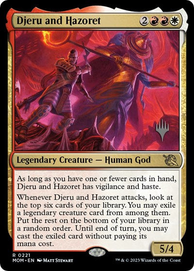 Djeru and Hazoret (Promo Pack: March of the Machine) Near Mint Foil