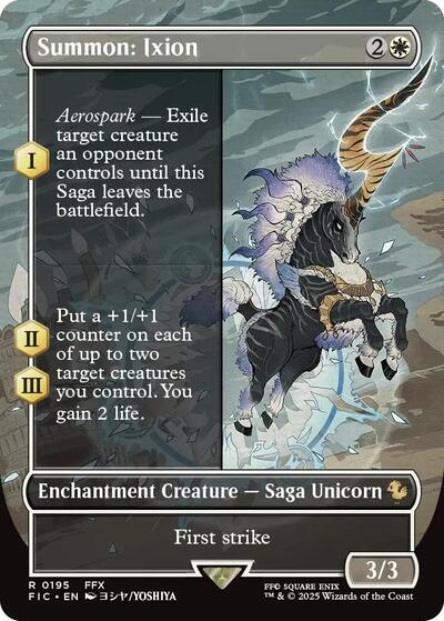 Summon: Ixion (Borderless) (Commander: FINAL FANTASY) Light Play Foil