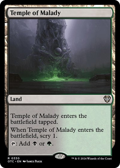 Temple of Malady (Commander: Outlaws of Thunder Junction) Near Mint