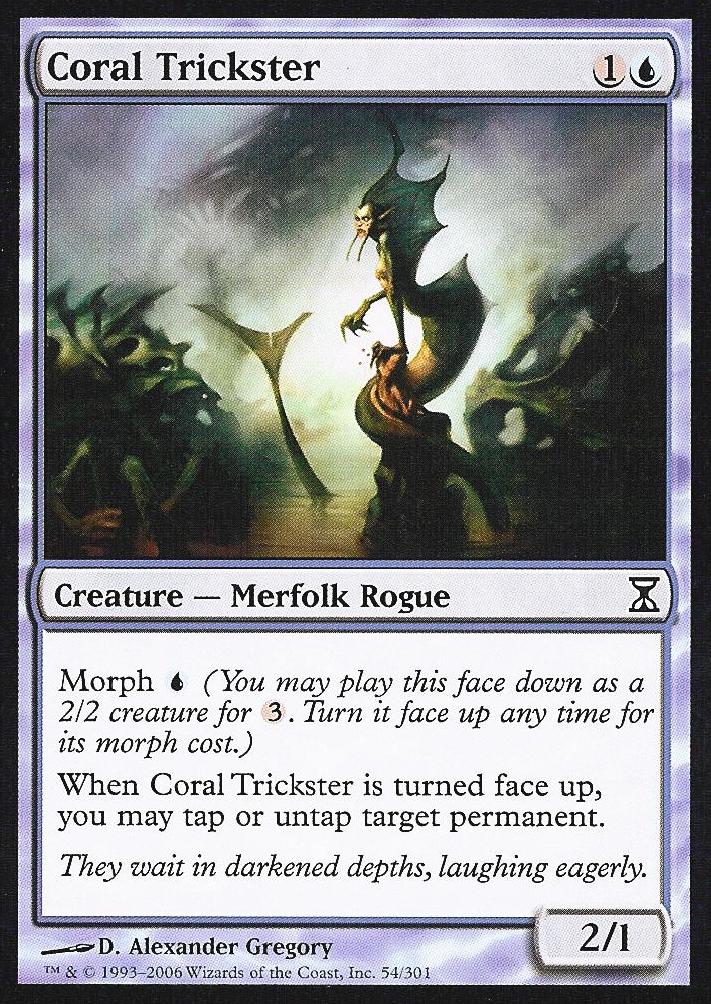 Coral Trickster (Time Spiral) Light Play