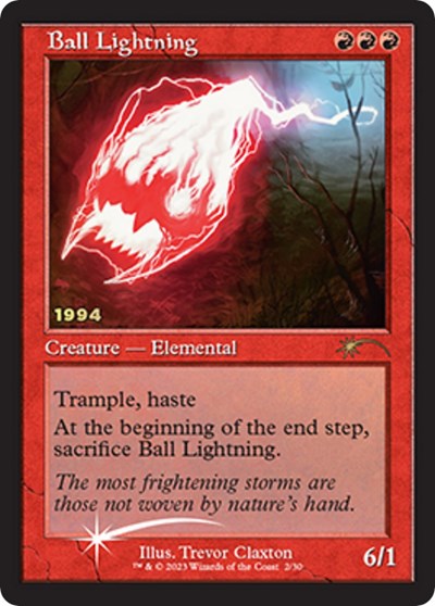 Ball Lightning (Promos: 30th Anniversary Promos) Near Mint Foil