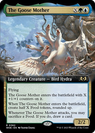 The Goose Mother (Extended Art) (Wilds of Eldraine) Light Play