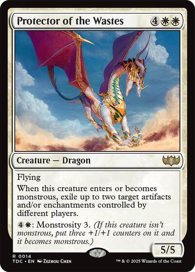 Protector of the Wastes (Commander: Tarkir: Dragonstorm) Light Play