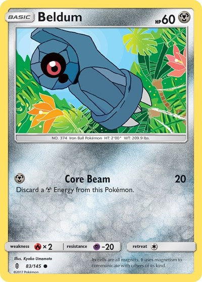 Beldum (SM - Guardians Rising) Light Play Reverse Holofoil