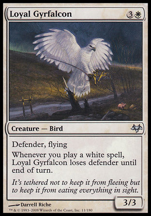 Loyal Gyrfalcon (Eventide) Medium Play Foil