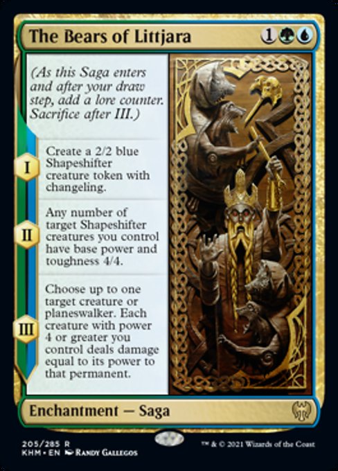 The Bears of Littjara (Kaldheim) Light Play Foil