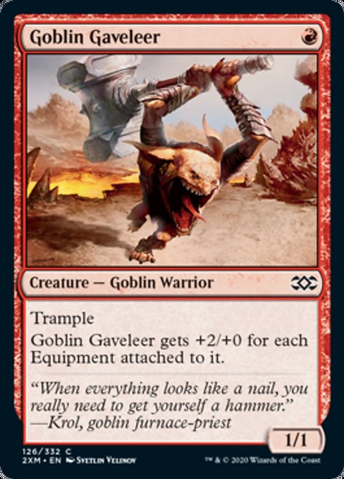 Goblin Gaveleer (Double Masters) Light Play