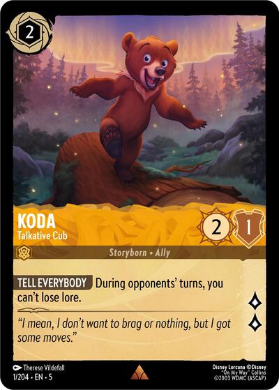 Koda - Talkative Cub (Shimmering Skies) Near Mint