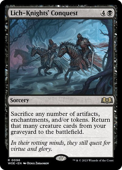 Lich-Knights' Conquest (Wilds of Eldraine) Light Play