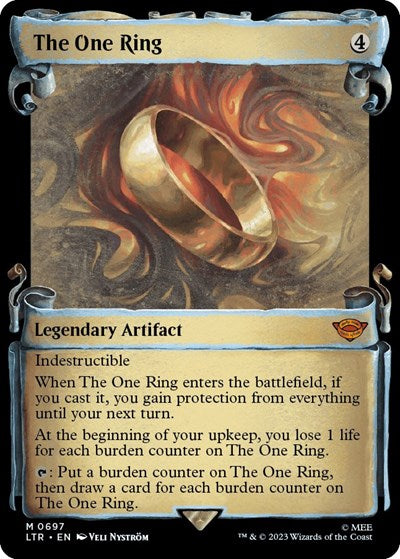 The One Ring (Showcase Scrolls) (Universes Beyond: The Lord of the Rings: Tales of Middle-earth) Light Play Foil