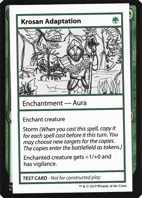 Krosan Adaptation (No PW Symbol) (Mystery Booster Test Print 2021) Near Mint