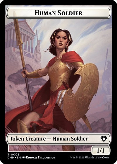 Human Soldier Token (Commander Masters) Near Mint