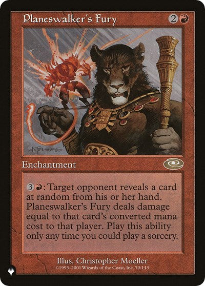 Planeswalker's Fury (The List) Near Mint