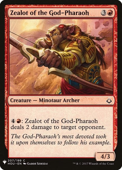 Zealot of the God-Pharaoh (Mystery Booster) Light Play